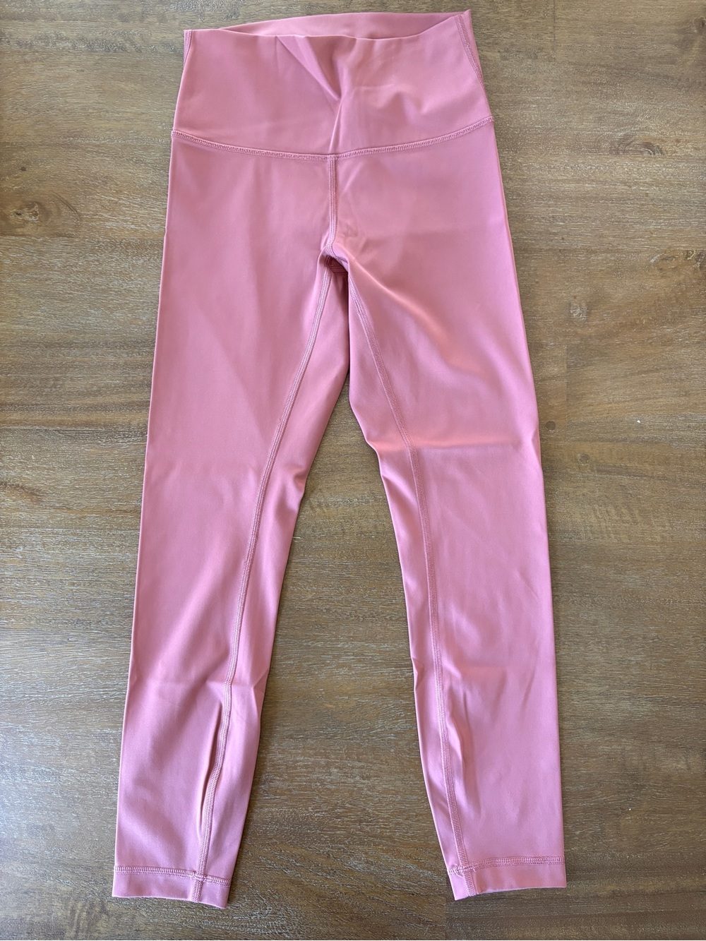 lululemon athletica Rose Pink High-Waist Wunder Under Leggings 3/4 length